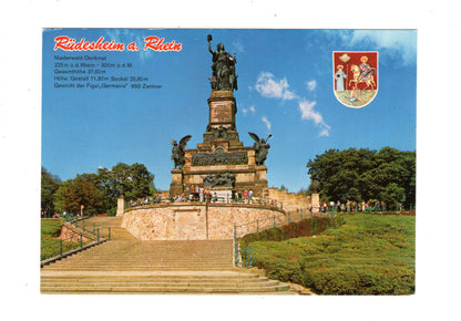 Ansichtskarte Rüdesheim am Rhein / Niederwald-Denkmal / M1-66