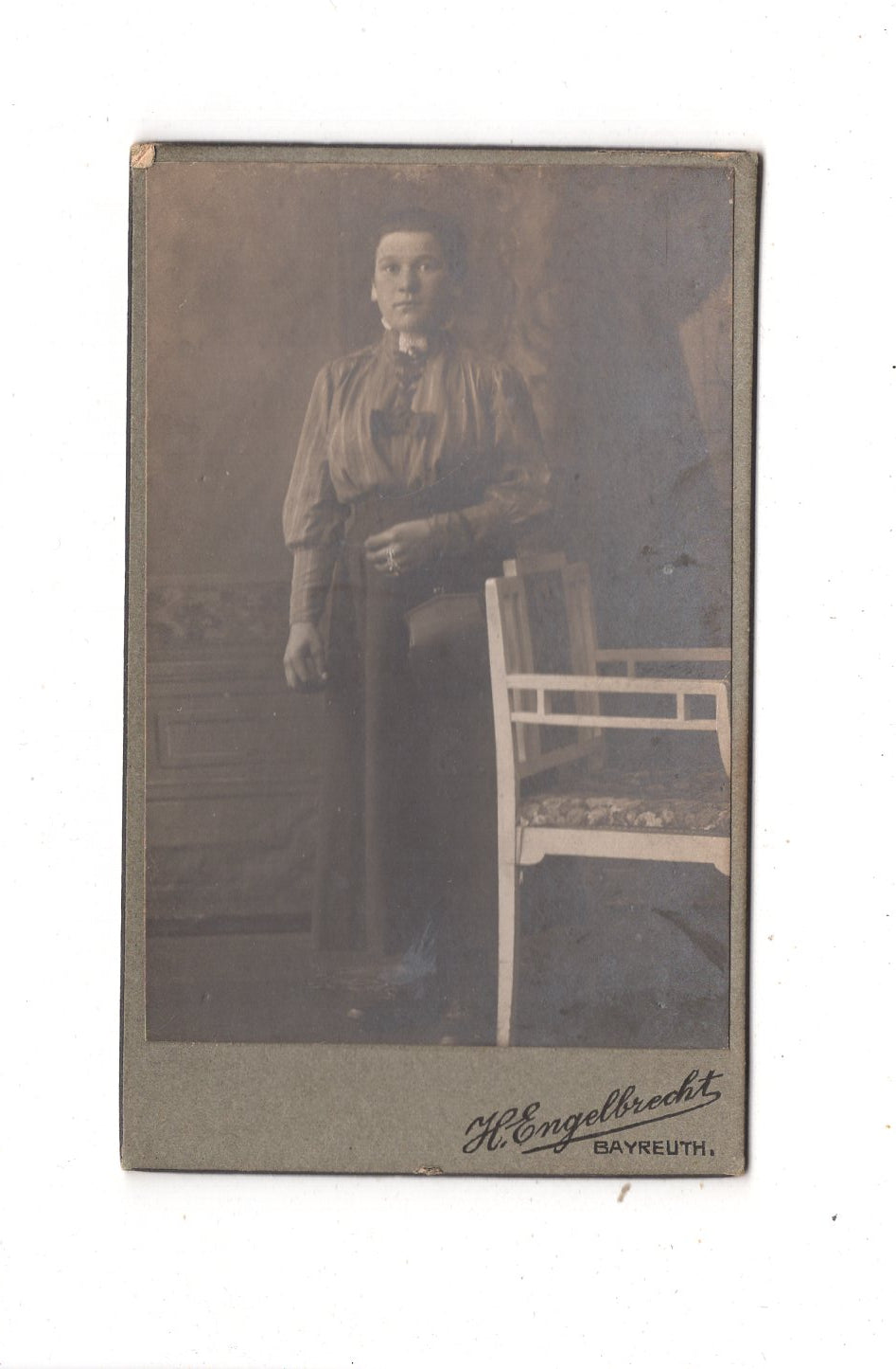 Fotografie Feine Dame - Bayreuth 1910er / CDV L1-27
