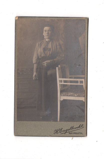 Fotografie Feine Dame - Bayreuth 1910er / CDV L1-27