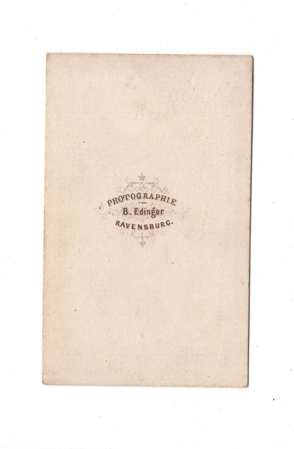 Fotografie Herrenportrait - Ravensburg um 1860 / CDV C1-24