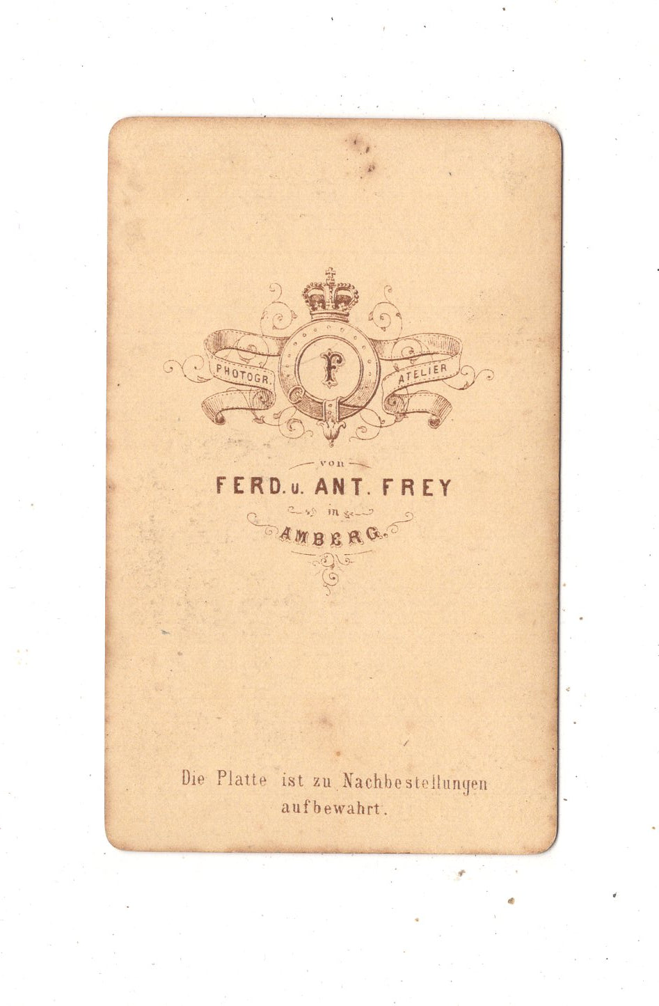 Fotografie Feine Dame - Amberg 1860er