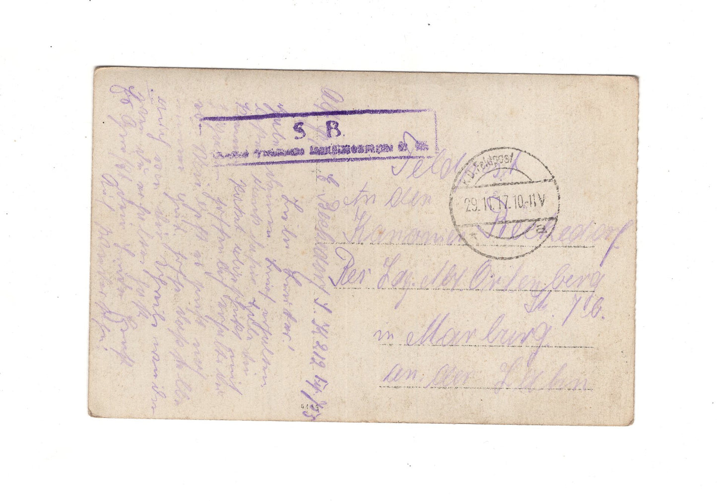 Ansichtskarte / Feldpost / Sanitäts-Soldaten mit Kutsche - 1917