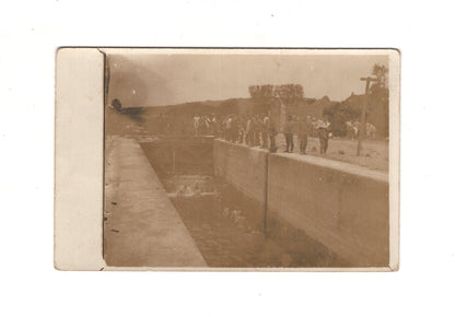 Ansichtskarte Soldaten an einem Wehr - Cys-la-Commune / Aisne