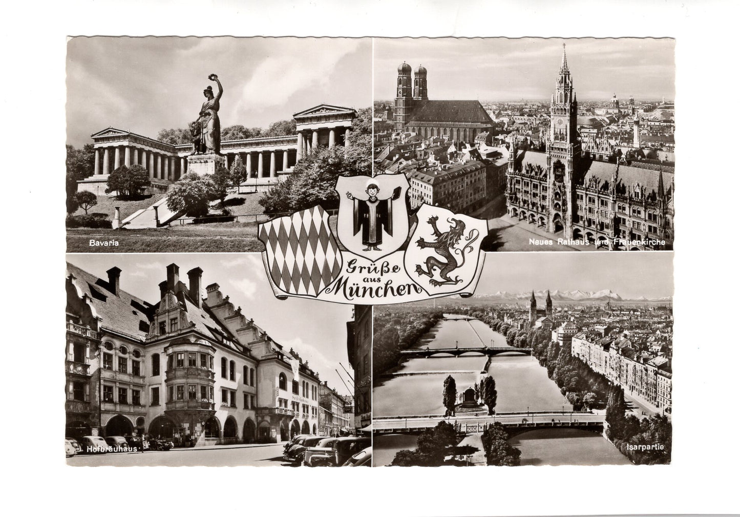 Ansichtskarte München / Neues Rathaus und Frauenkirche +++
