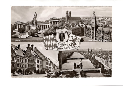 Ansichtskarte München / Neues Rathaus und Frauenkirche +++