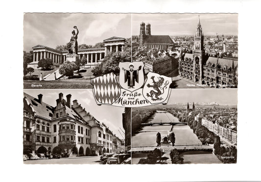Ansichtskarte München / Neues Rathaus und Frauenkirche +++