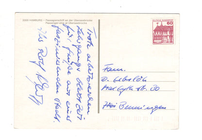 Ansichtskarte Hamburg / Passagierschiff an der Überseebrücke / I1-70