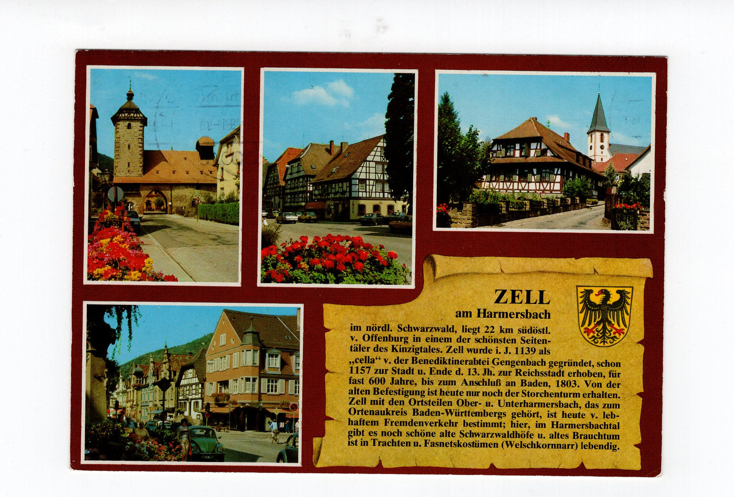 Ansichtskarte Zell am Harmersbach im Schwarzwald