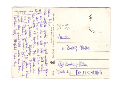 Ansichtskarte Opatija / Hotel Belvedere / Kroatien / M1-70