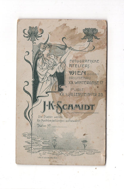 Fotografie Damenportrait - Wien um 1900 / CDV N1-16
