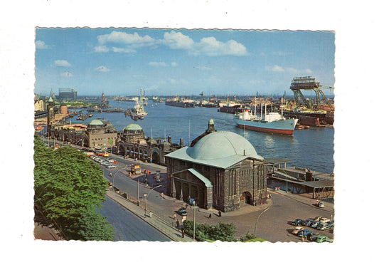 Ansichtskarte Hamburg / Elbtunnel und Hafen / I1-70