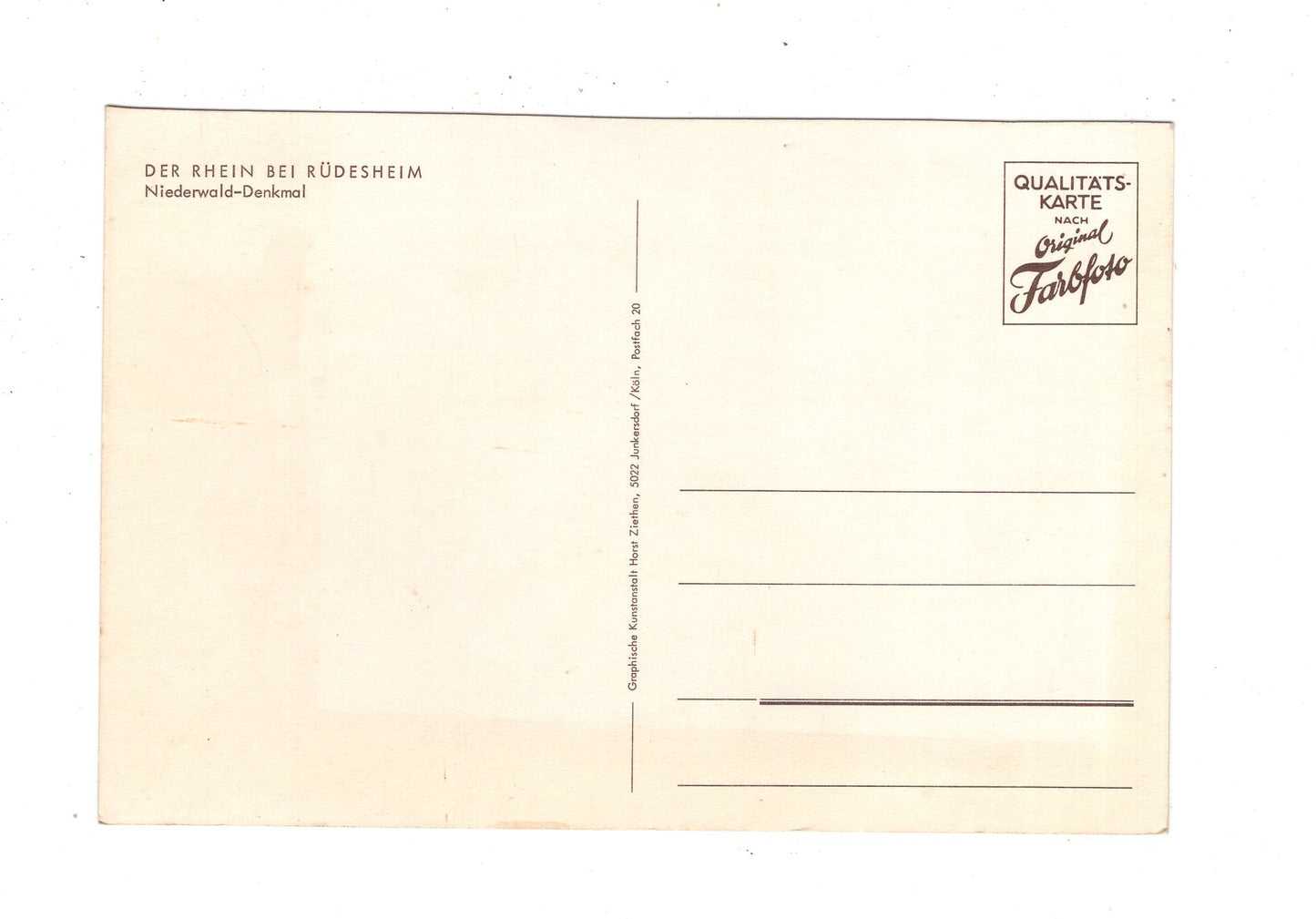 Ansichtskarte Rüdesheim am Rhein / Niederwald-Denkmal / M1-66