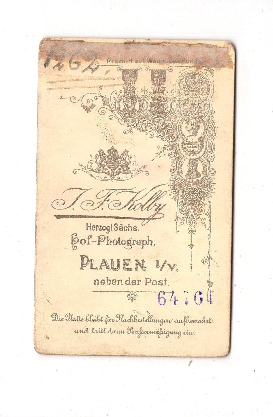 Fotografie Feine Dame - Plauen 1880er / CDV L1-27