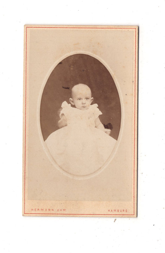 Fotografie Schönes Kinderbild / Baby - Hamburg 1875 / CDV M1-29