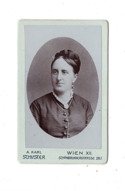 Fotografie Damenportrait - Wien um 1900 / CDV N1-16