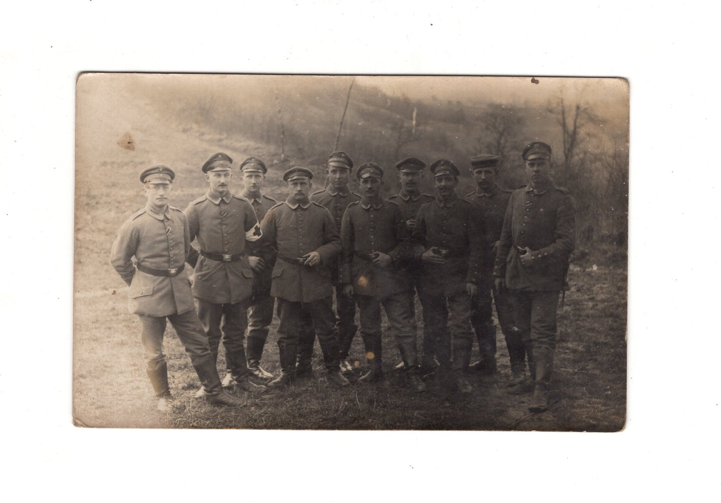 Ansichtskarte / Feldpost / Gruppenbild Soldaten - 1916