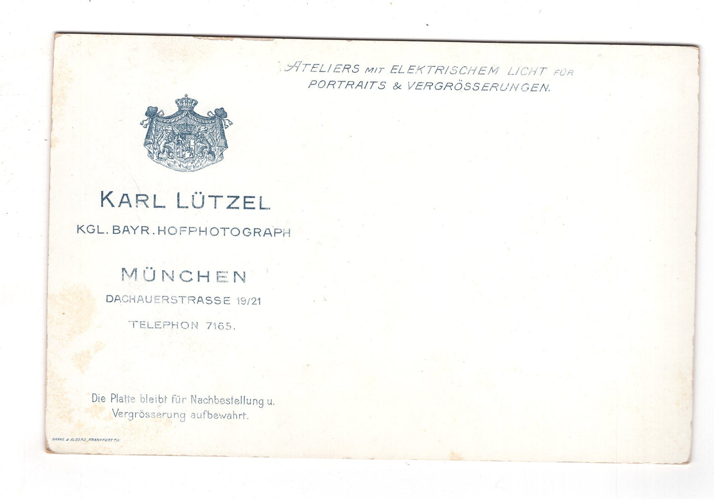 Fotografie Feine Dame - München 1898 / CAB W-28