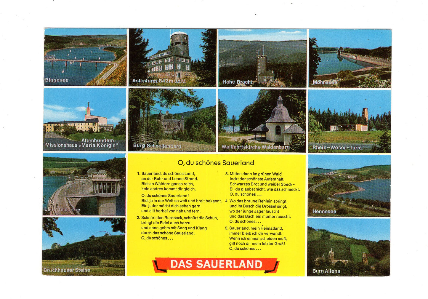 Ansichtskarte Das Sauerland / Biggesee / Astenturm +++
