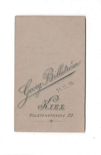 Fotografie Damenportrait - Kiel 1896 / CDV C1-06