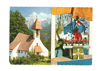 Ansichtskarte Evangelische Kirche Zum guten Hirten in Ramsau bei Berchtesgaden