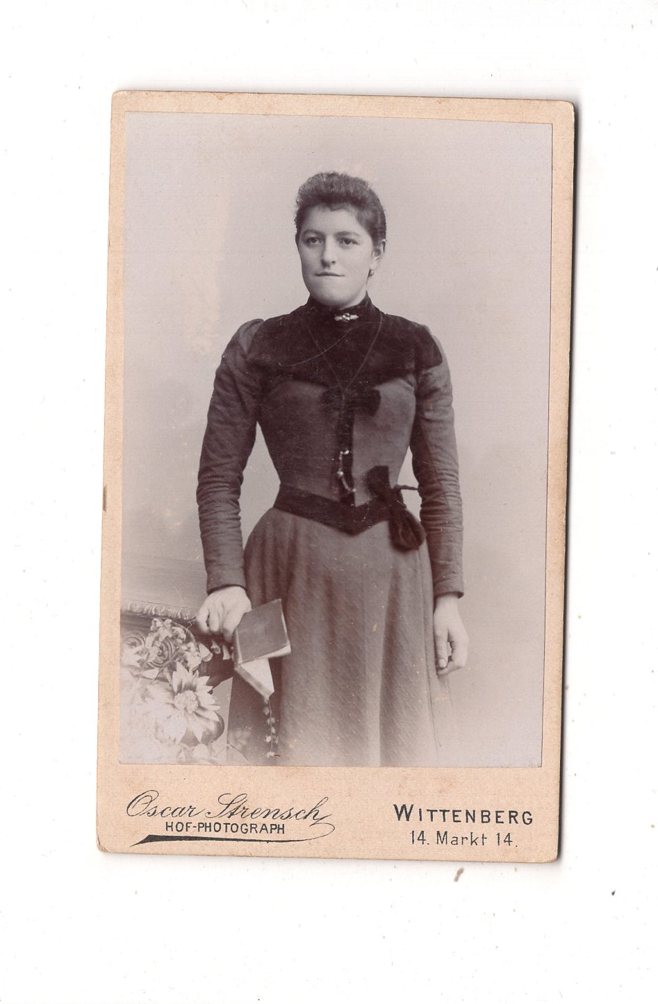 Fotografie Feine Dame - Wittenberg 1890er / CDV L1-27