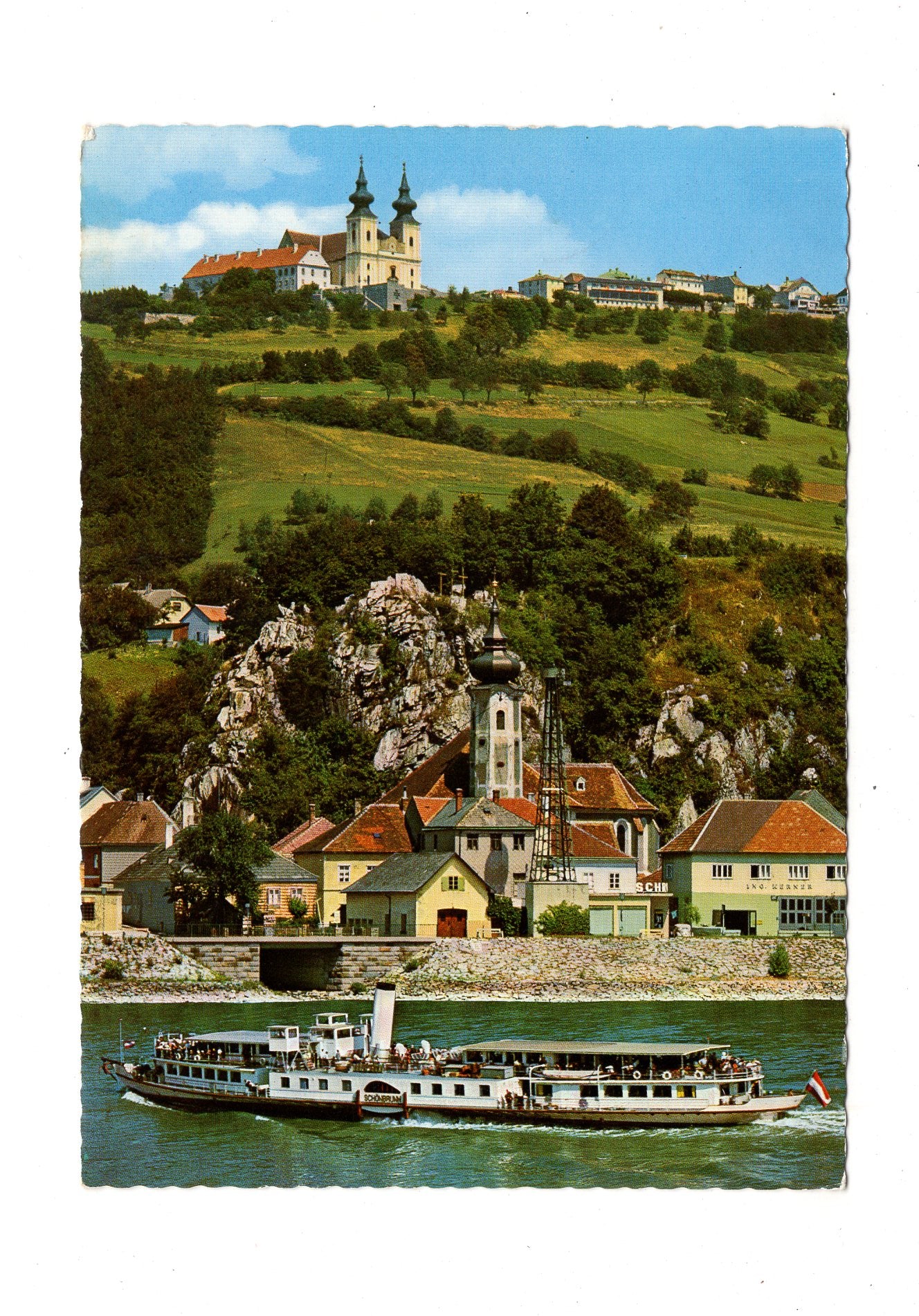 Ansichtskarte Marbach an der Donau und Maria Taferl / Niederösterreich / Österreich