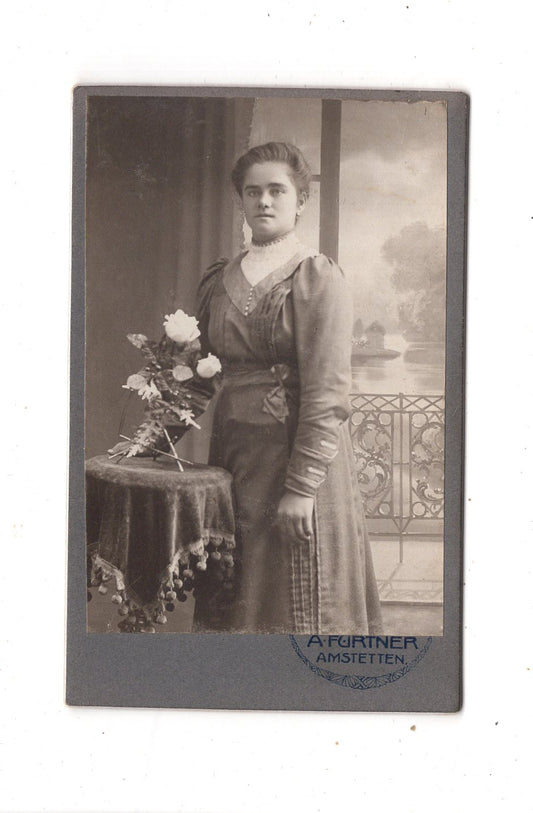 Fotografie Feine Dame - Amstetten um 1910