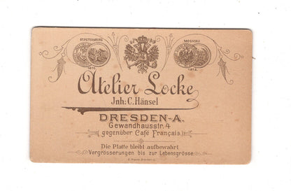 Fotografie Soldat - Dresden 1880er / CDV M1-09