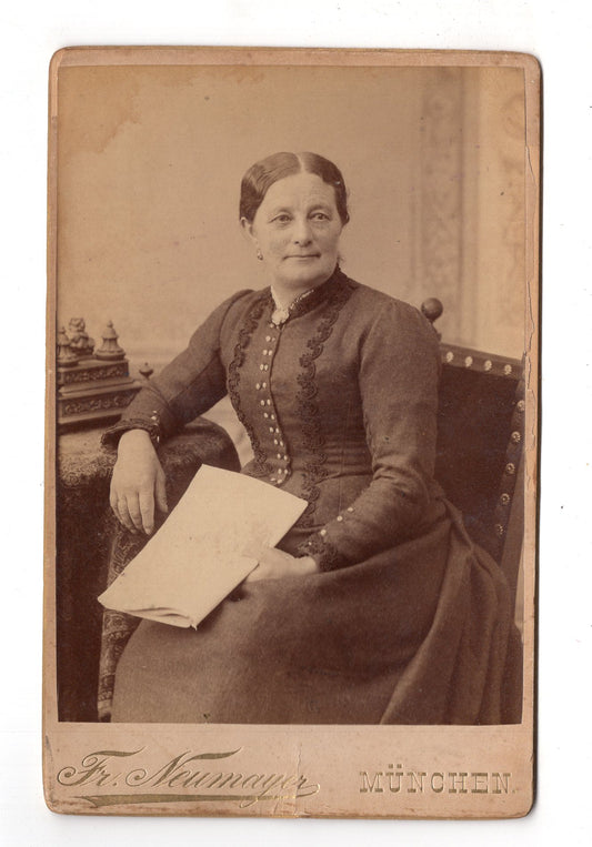 Fotografie Feine Dame - München 1880er / CAB W-28