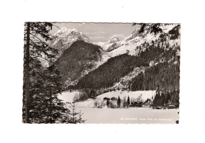 Ansichtskarte Am Hintersee / Hotel Post mit Reiteralpe