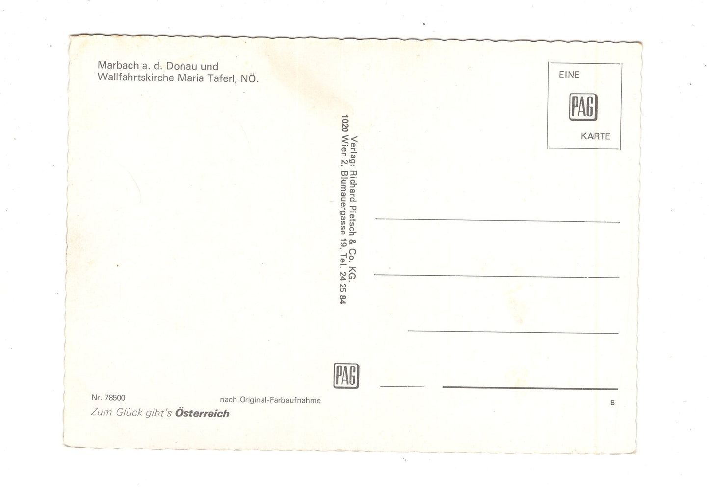 Ansichtskarte Marbach an der Donau und Maria Taferl / Niederösterreich / Österreich