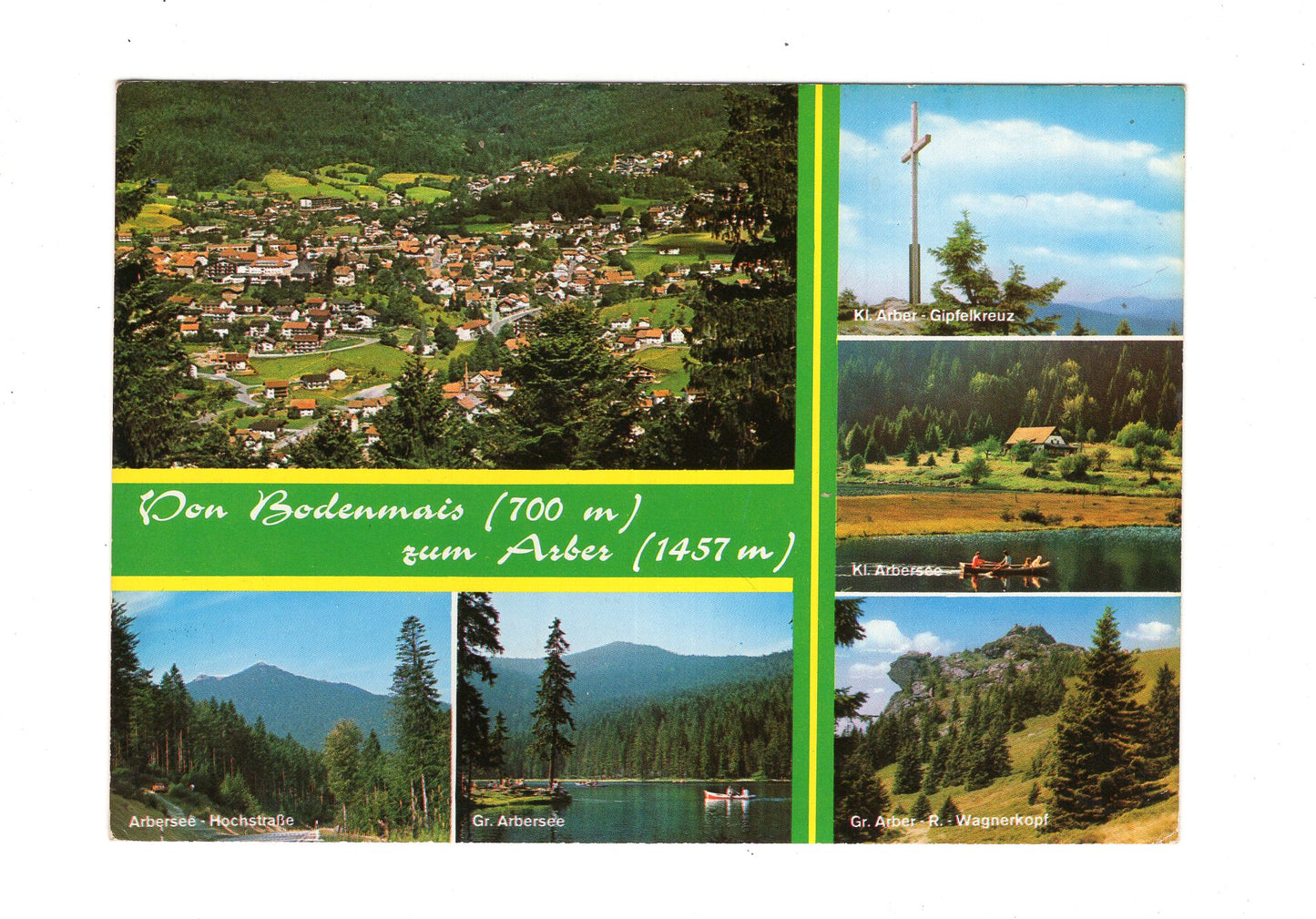Ansichtskarte Von Bodenmais zum Arber