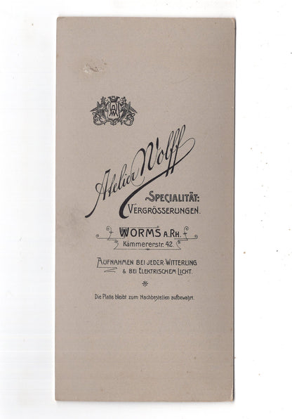 Fotografie Feiner Herr / Schauspieler ? - Worms am Rhein 1910er