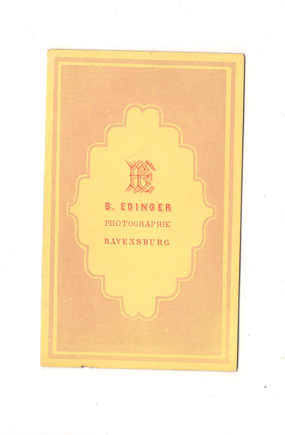 Fotografie Herrenportrait - Ravensburg um 1870 / CDV C1-24