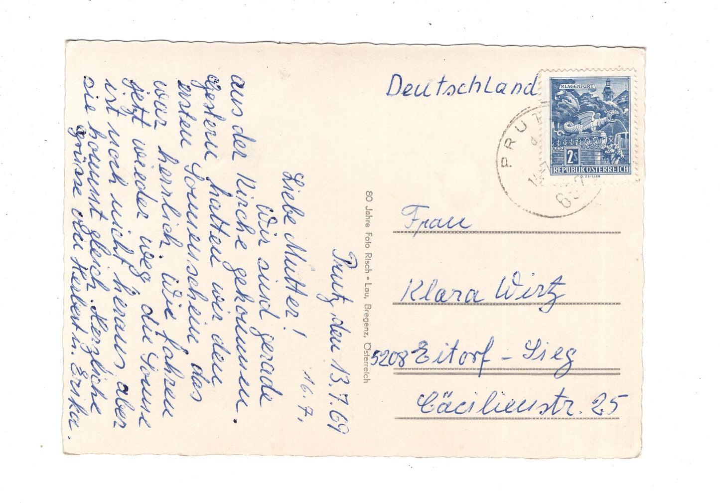 Ansichtskarte Prutz im Oberinntal / Tirol / Österreich / N1-67