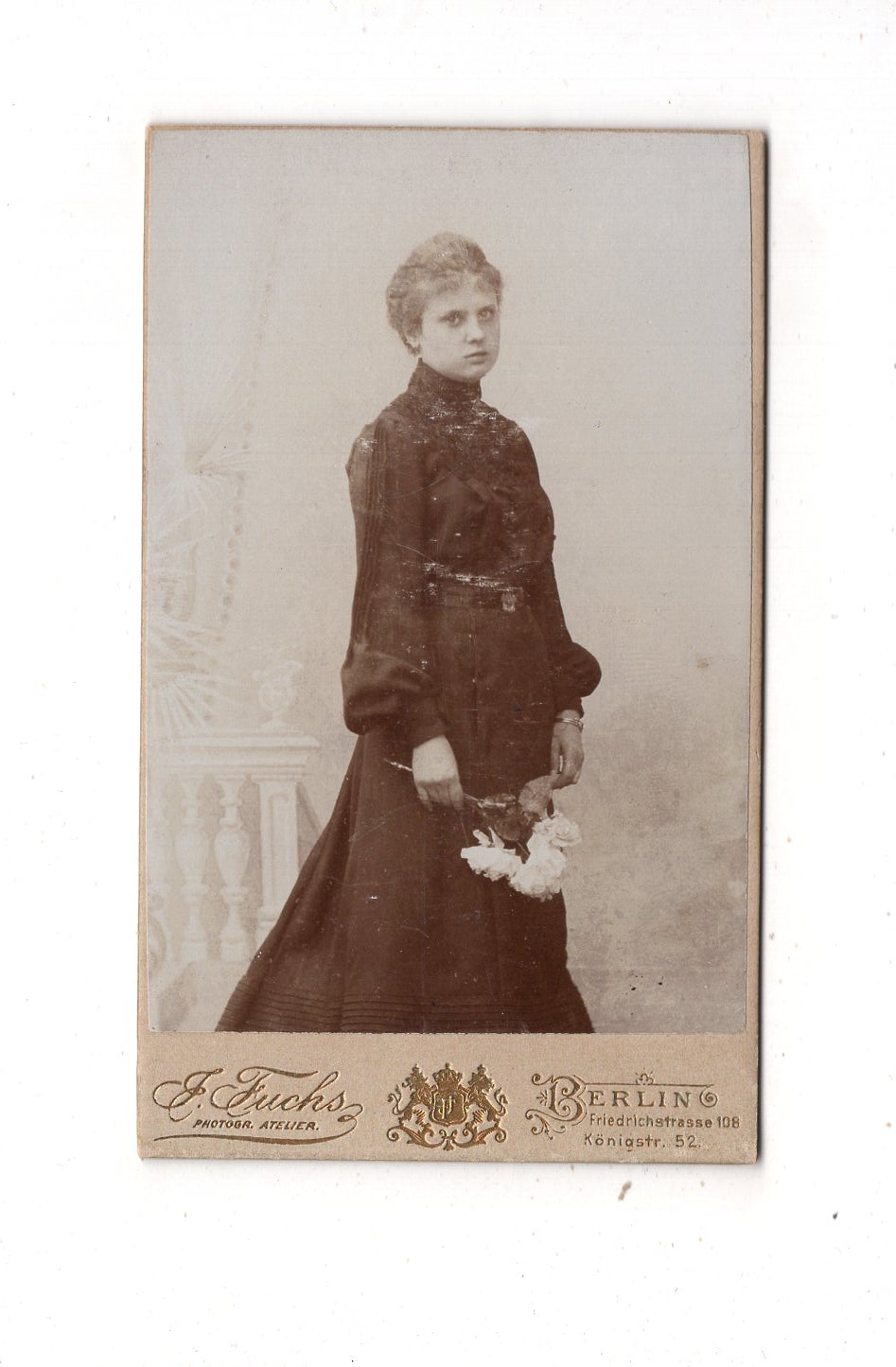 Fotografie Feine Dame - Berlin 1890er / CDV L1-27