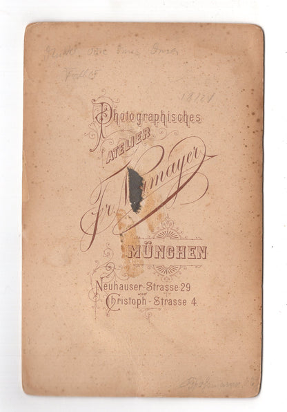 Fotografie Feine Dame - München 1880er / CAB W-28