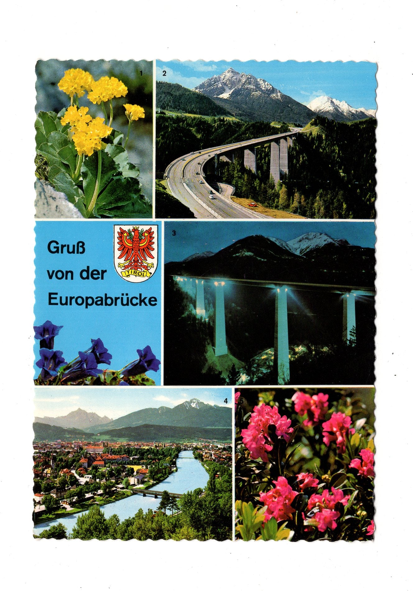 Ansichtskarte Europabrücke bei Schönberg / Österreich