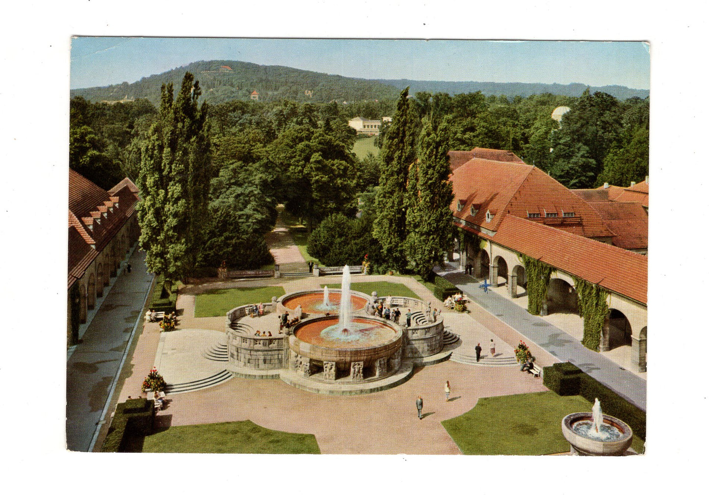 Ansichtskarte Bad Nauheim / Sprudelhof