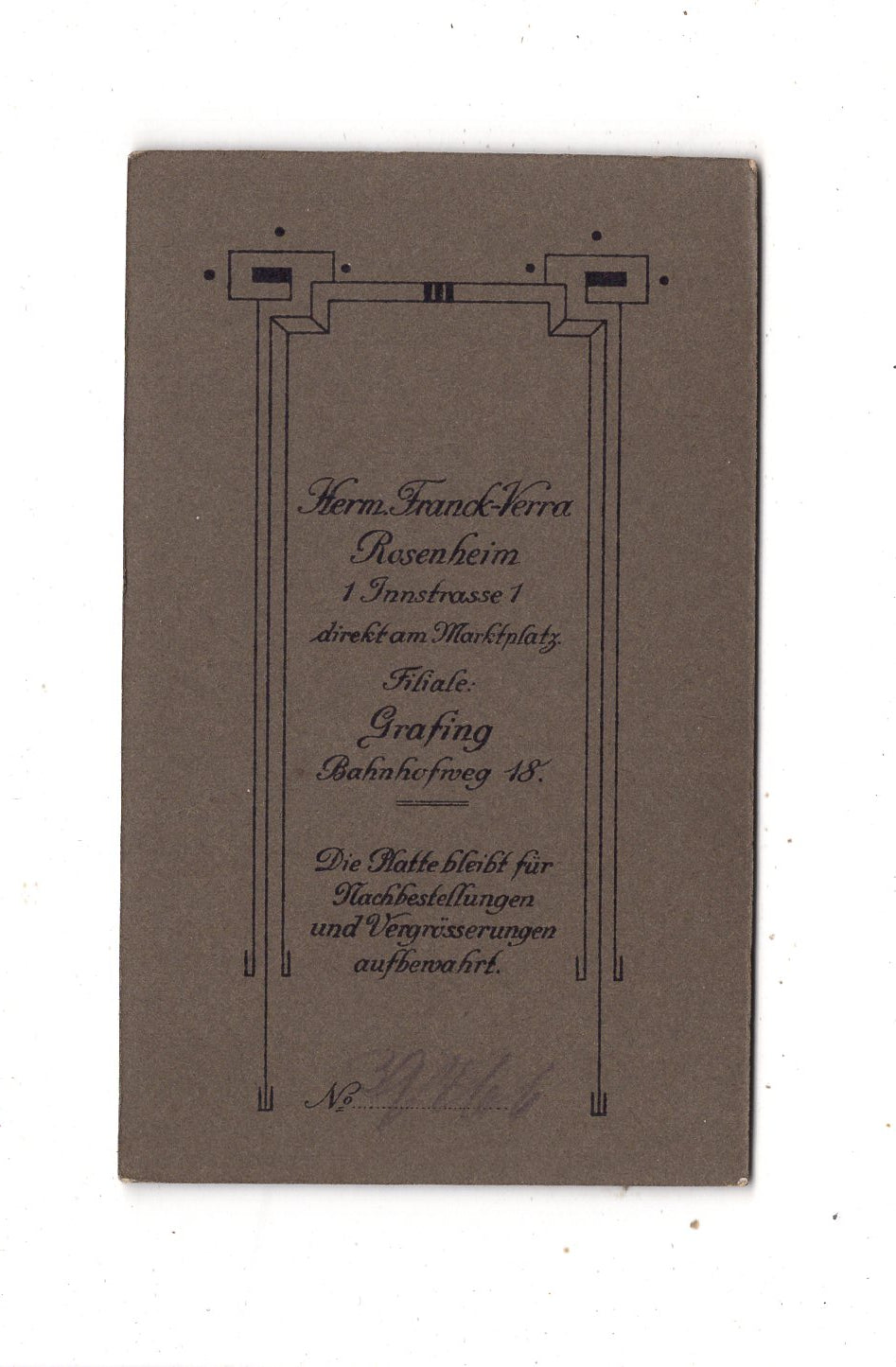 Fotografie Feine Dame - Rosenheim / Grafing 1910er