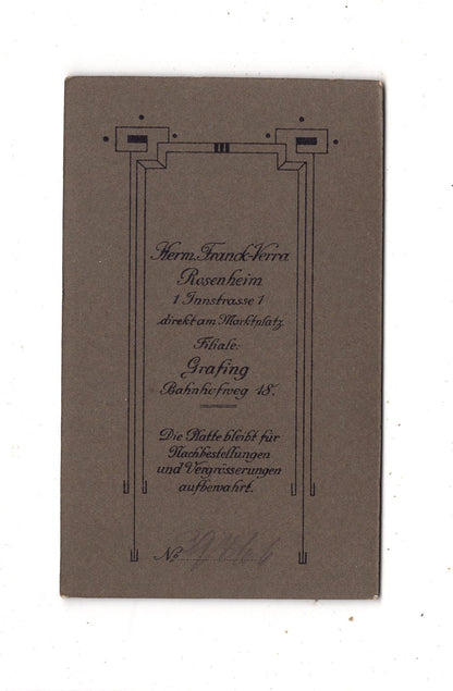 Fotografie Feine Dame - Rosenheim / Grafing 1910er