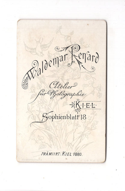 Fotografie Damenportrait - Kiel 1880er / CDV C1-06