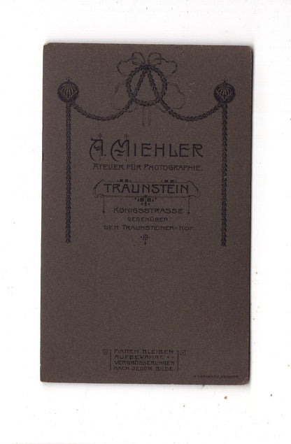 Fotografie Niedliches kleines Kind - Traunstein 1909