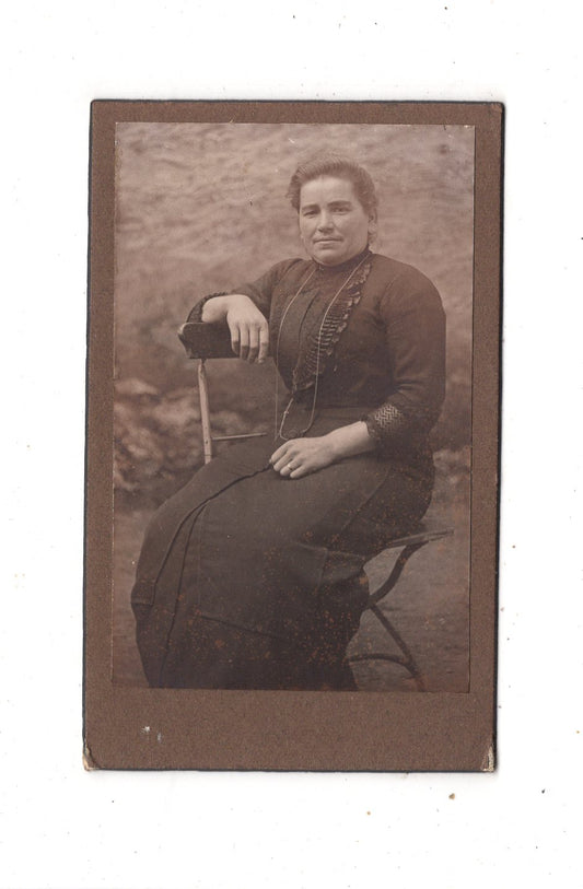 Fotografie Feine Dame - unbekannter Ort um 1910