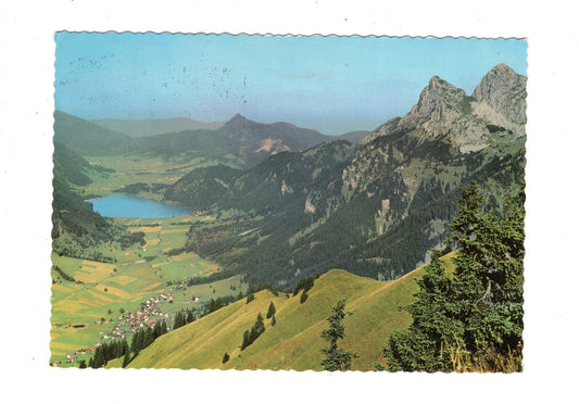 Ansichtskarte Blick vom Hahnenkamm ins Tannheimer Tal / Tirol / Österreich