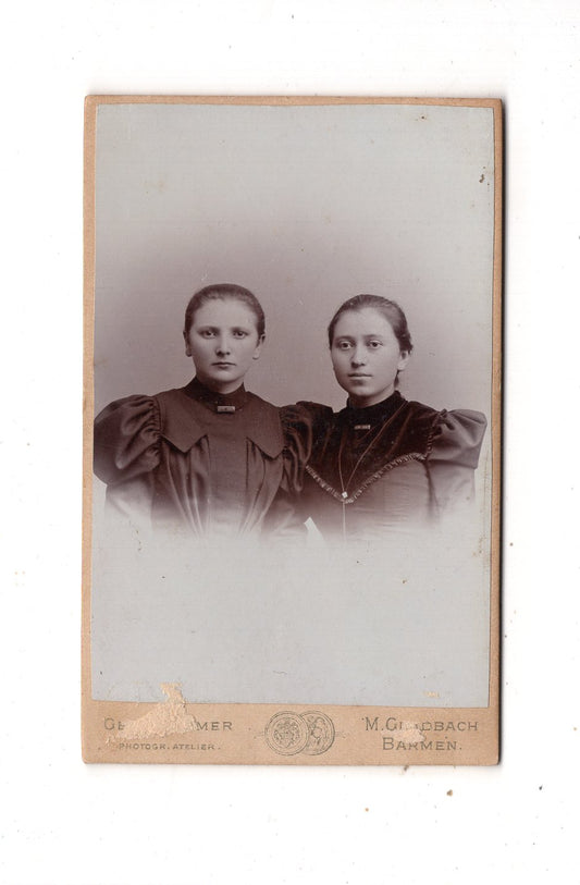 Fotografie Damenportrait - Mönchengladbach / Barmen 1890er / CDV N1-16