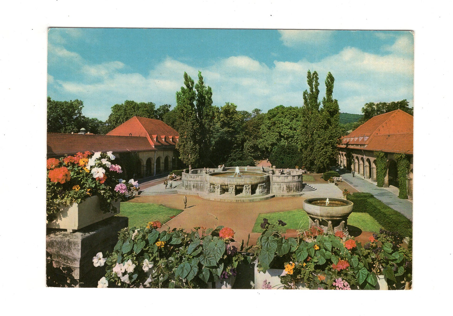 Ansichtskarte Bad Nauheim / Sprudelhof
