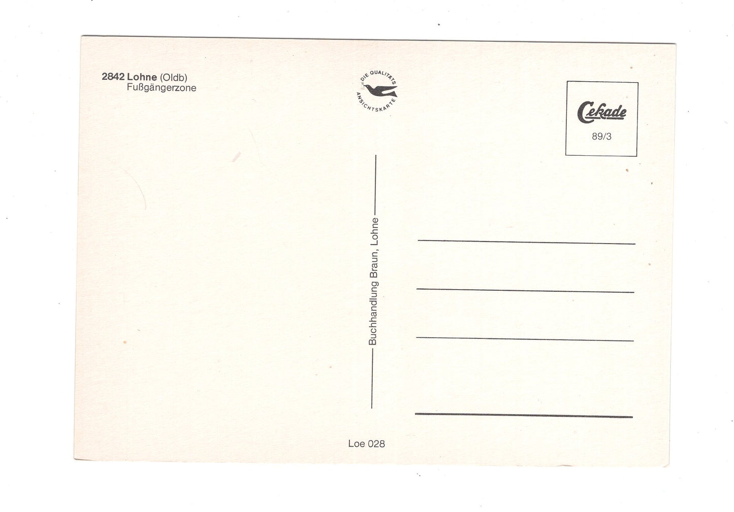 Ansichtskarte Lohne (Oldenburg) / Fußgängerzone