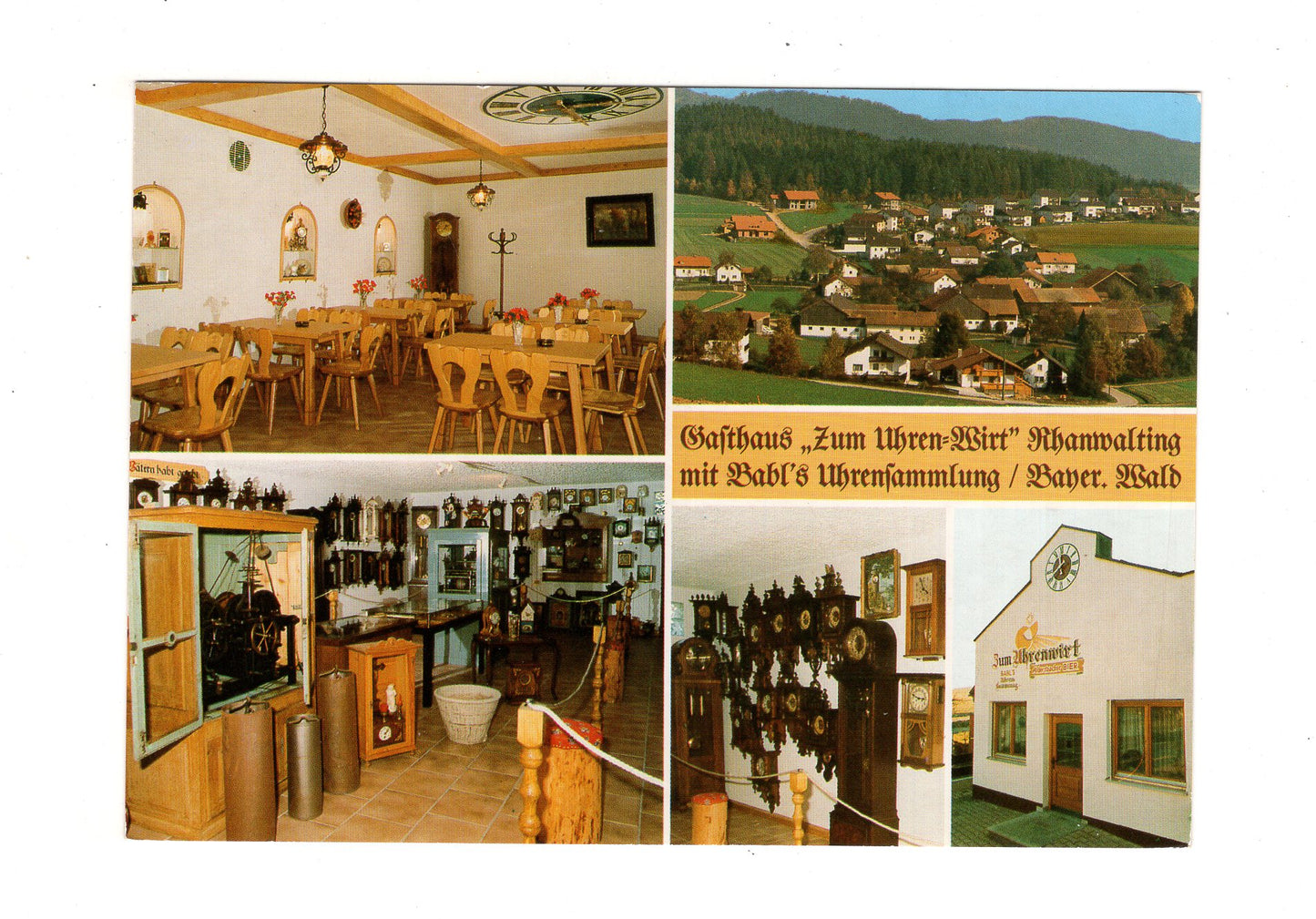 Ansichtskarte Gasthaus Zum Uhren-Wirt / Rhanwalting bei Cham