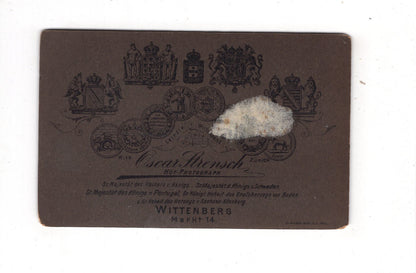 Fotografie Feine Dame - Wittenberg 1900er / CDV L1-27